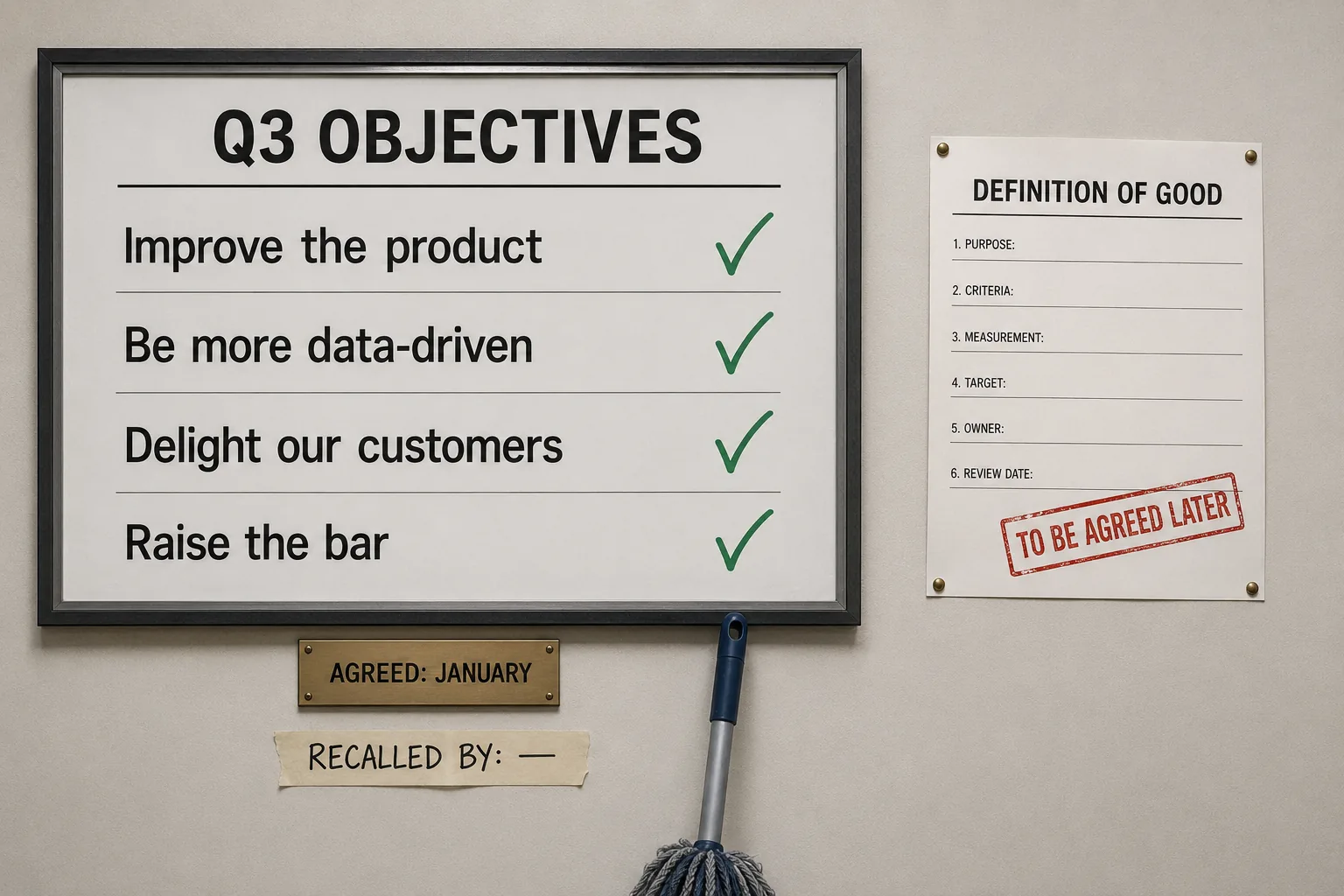 OKRs Are Not Goals. They're the Success Criteria You Wrote Down First.