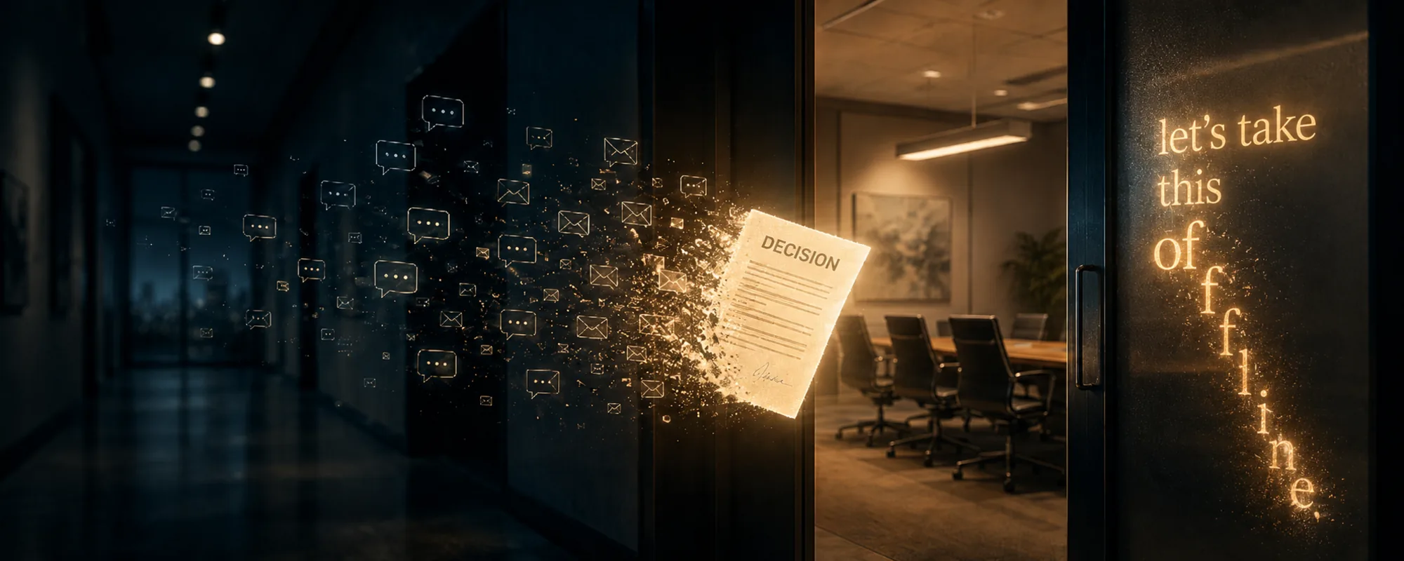 "Let's Take This Offline" Is Killing Your Decisions